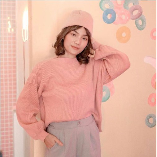 MakeGrosir - RAHA TOP RIB | ATASAN TOP SWEATER