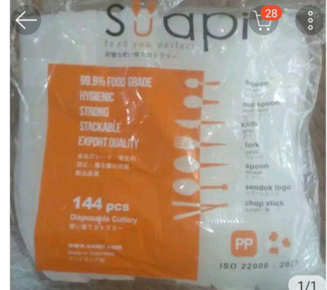 Suapi Sendok Bebek Transparan Bening