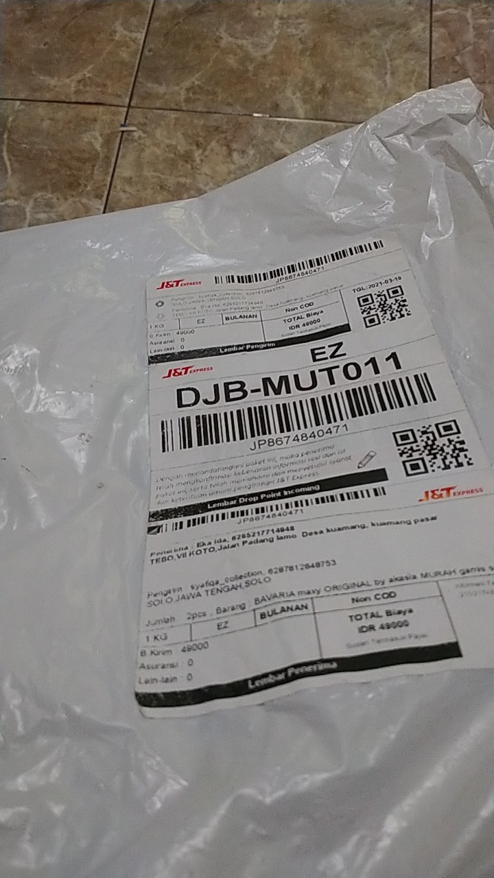 Ariana Maxy Original By Akasia Gamis Syari Calvin Jeans Motif Batik Tebal.melar