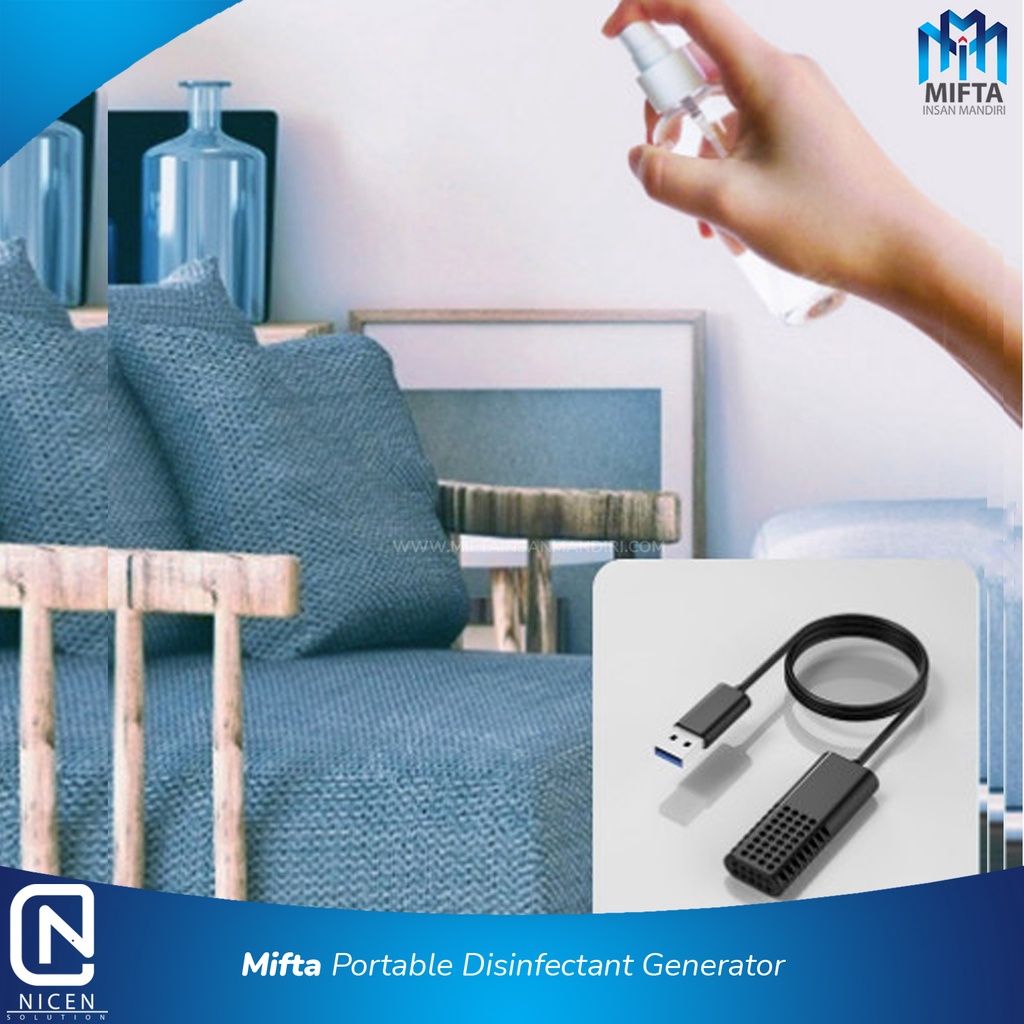 PORTABLE DISINFECTANT GENERATOR NICEN / NICEN PEMBUAT DISINFEKTAN MINI