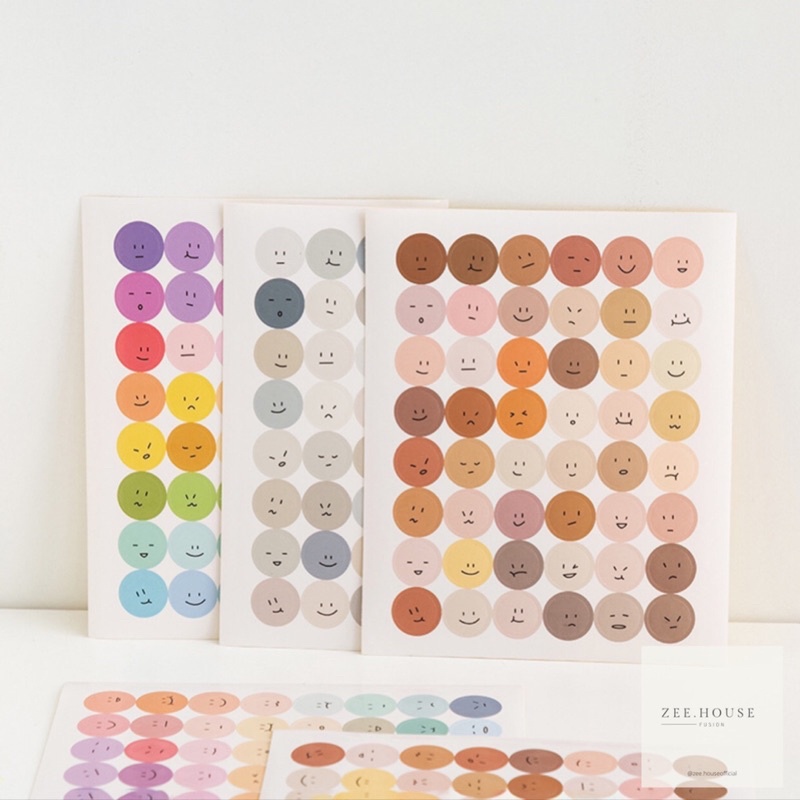 

Smiley Face Stiker Scrapbooking Planner Label Stiker Alat Tulis Sekolah