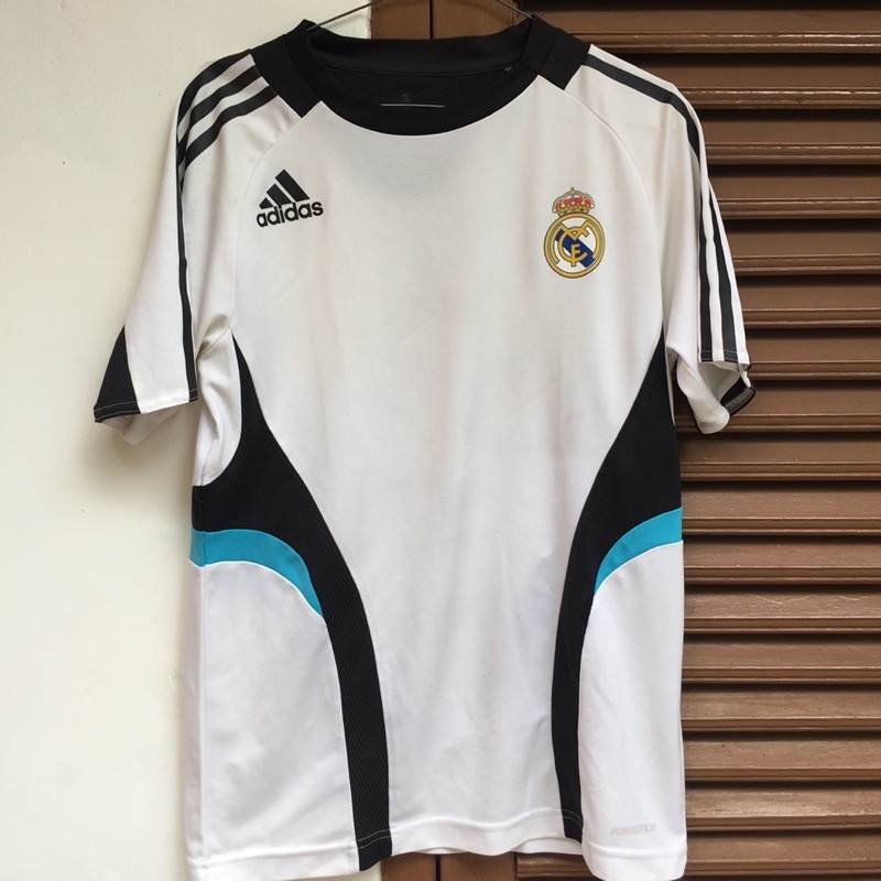 REAL MADRID ORIGINAL Adidas Formotion Authentic Home Training Official White Black Jersey