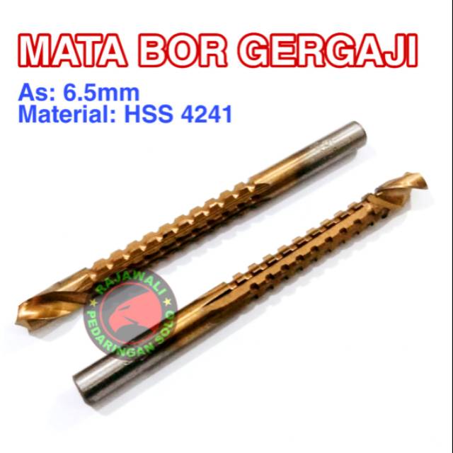 MATA BOR GERGAJI 6.5mm - SAW DRILL 6.5mm HSS 4241