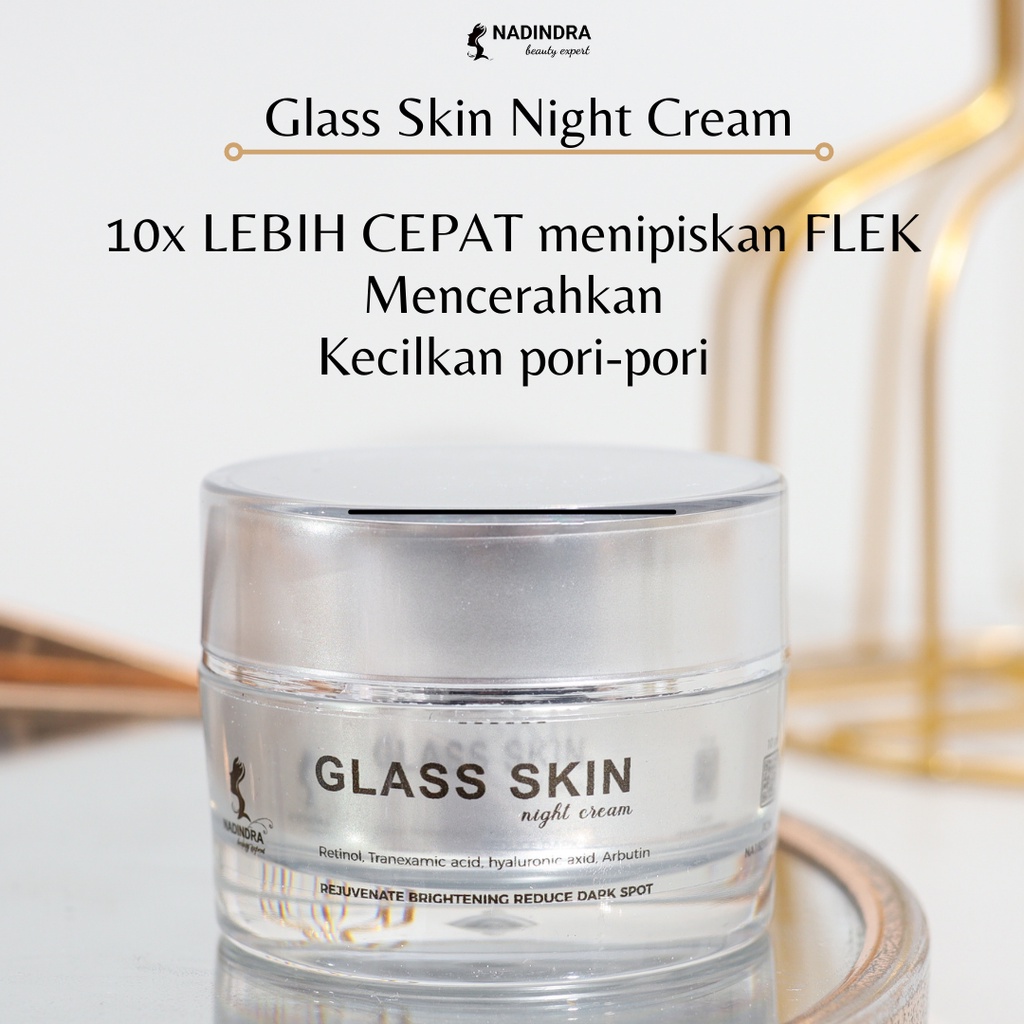 Jual [ORIGINAL] Glass Skin Night Cream w/ retinol, trenaxamic acid
