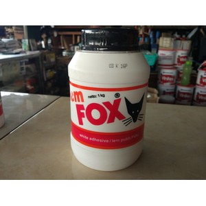 Lem Fox Putih Botol Tabung 1 kg Perekat Kayu Kertas dll 