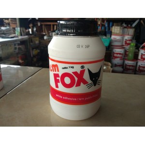  Lem  Fox Putih Botol  Tabung 1 kg Perekat Kayu Kertas dll 