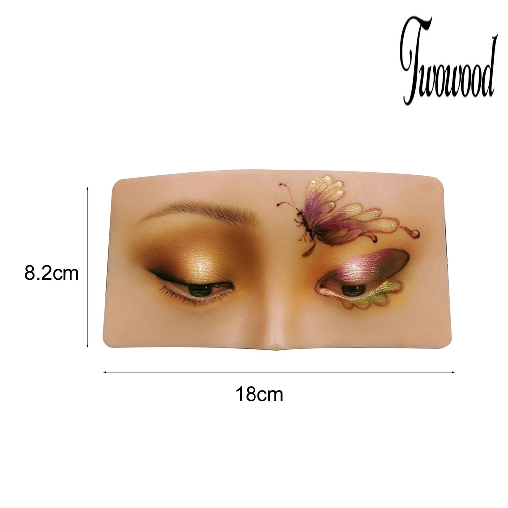 Twowood Pad Papan Display Efek Wajah Manusia Anti Air Reusable Untuk Latihan Makeup Wanita