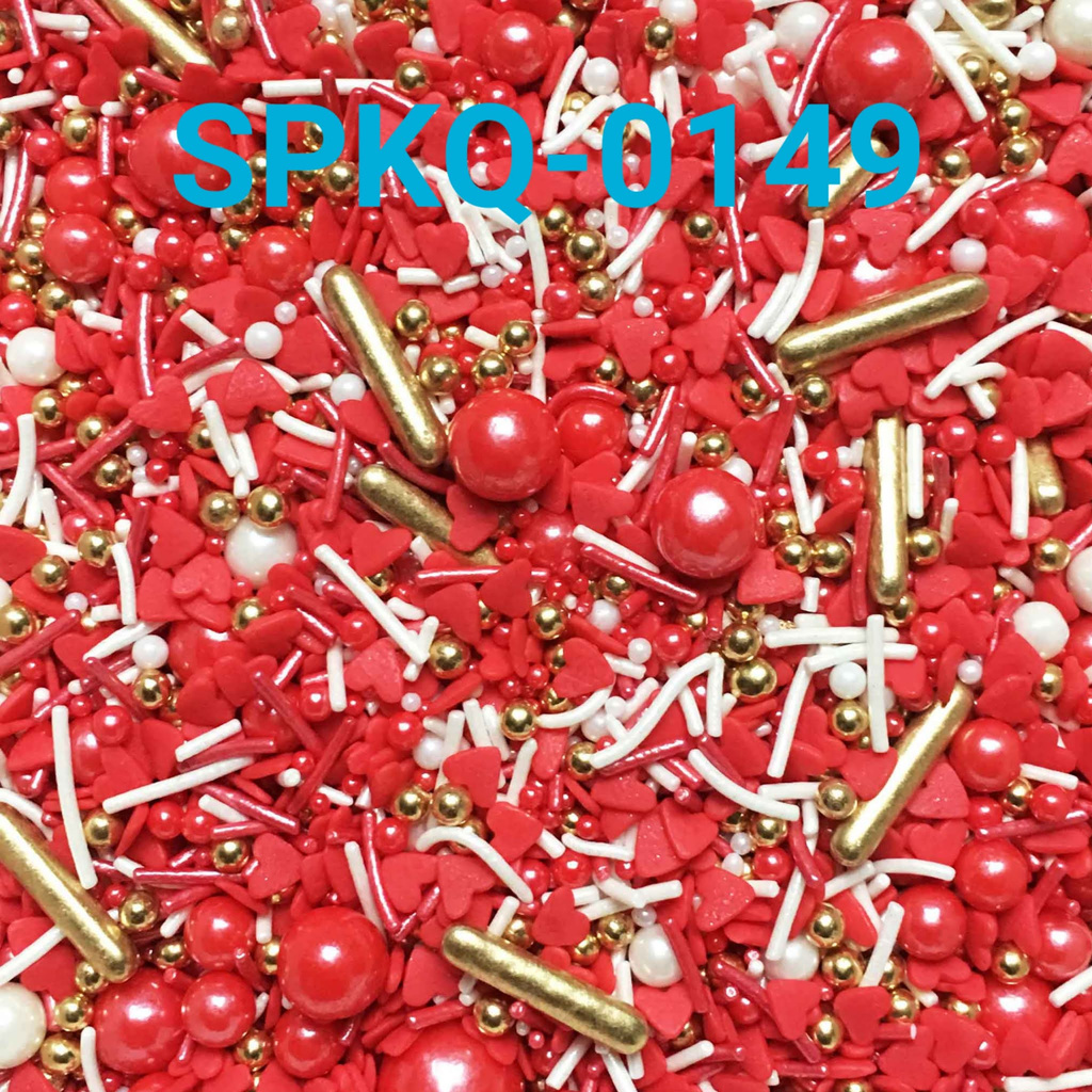 

SPKQ-0149 Sprinkles sprinkle sprinkel 250gr mutiara mix merah emas yamama baking grosir murah sprinkles cake dekorasi mutiara trimit decoration story sprinklestory sprinklesstory sprinkle story yamama baking