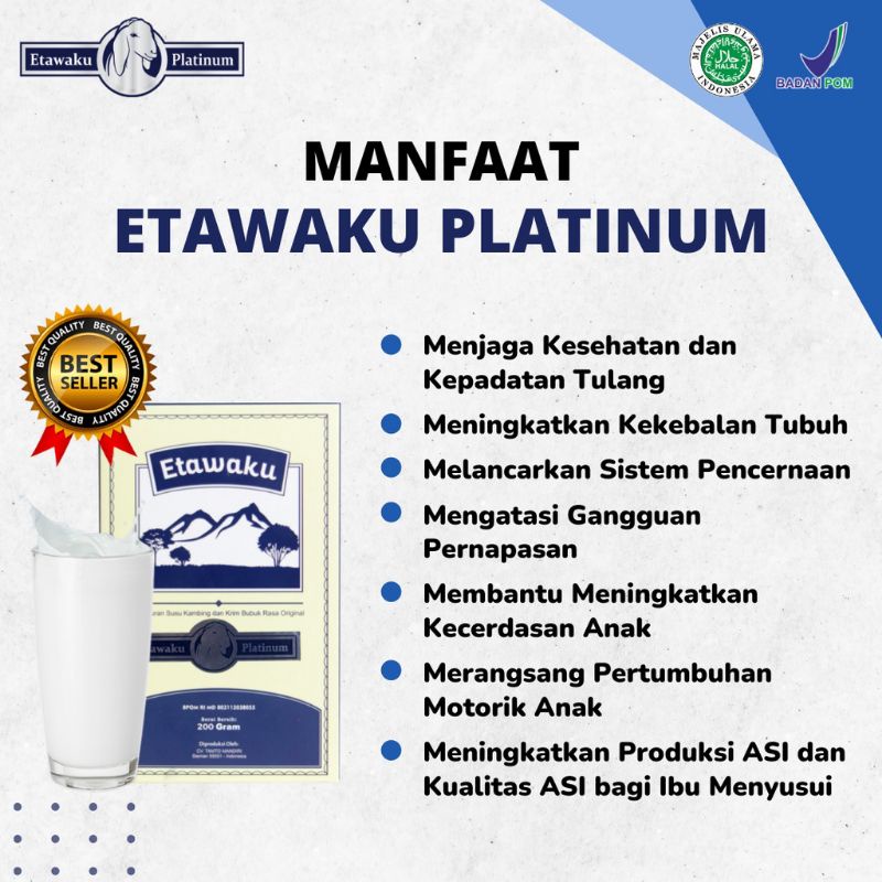 

⭐⭐⭐⭐⭐ Etawaku platinum-Susu Etawaku platinum Original 3X Ampuh Atasi Masalah Sendi dan Tulang / Susu Kesehatan Ampuh atasi pernapasan dan asma / untuk sendi dan tulang / Mengobati kolestrol tinggi menjadi rendah / Dengkul kopong Terlaris!