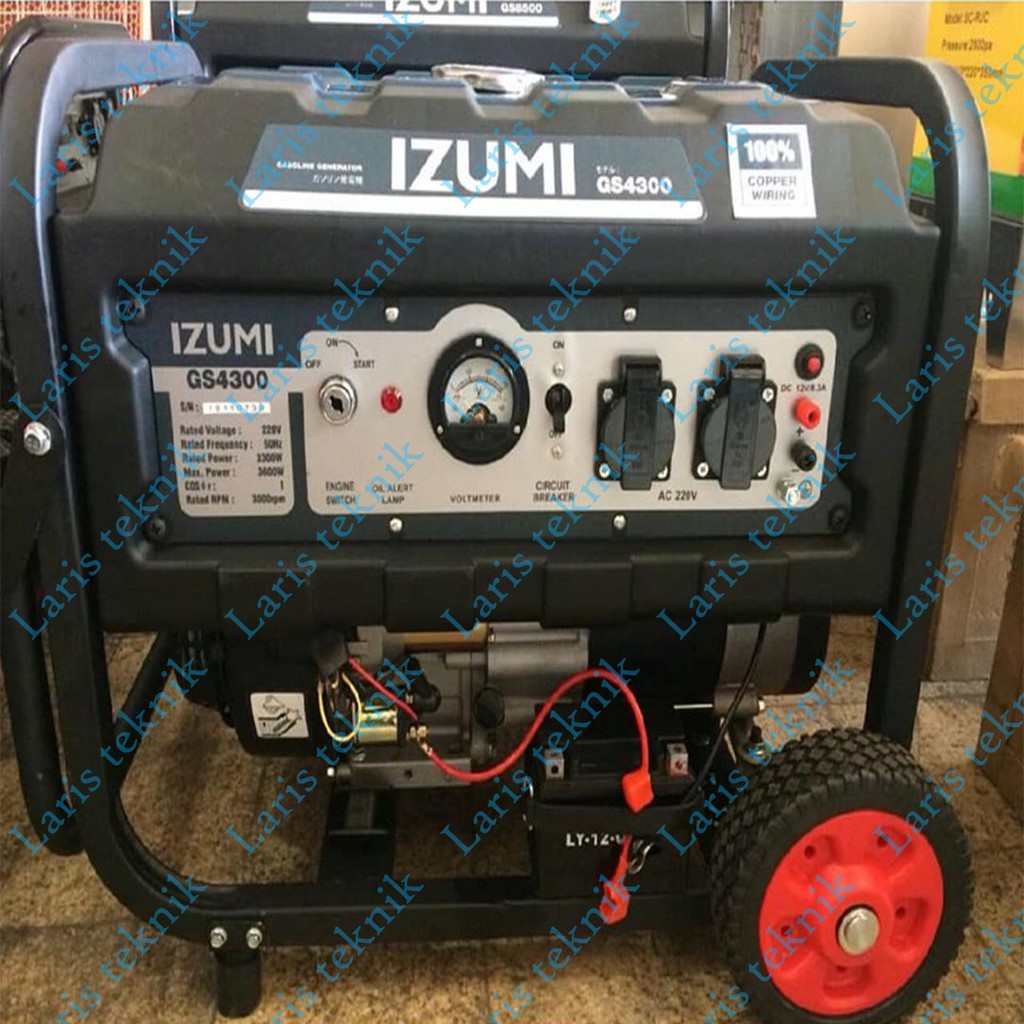Mesin Generator/Genset/Jenset Listrik 3300 Watt Izumi GS-4300
