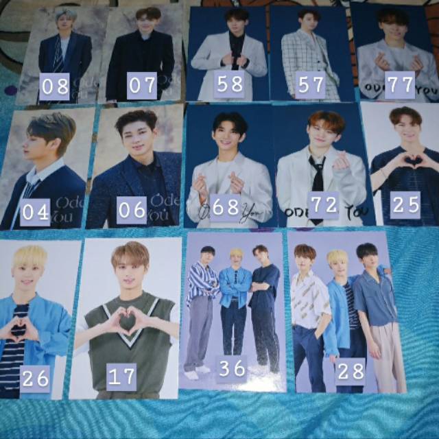 Trading card ode to you  seventeen woozi wonwoo jun dino hoshi vernon joshua the8
