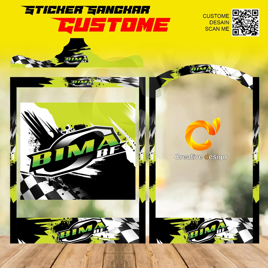 STICKER SANGKAR KOTAK BIMA BF