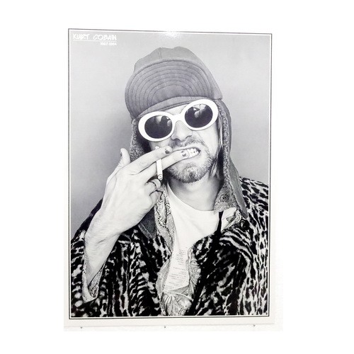 Jual Poster Vokalis Nirvana Kurt Cobain Indonesia|Shopee Indonesia