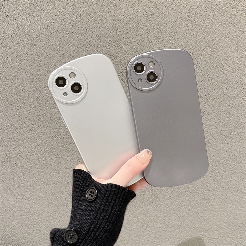 Soft Case Matte Electroplated Untuk iPhone 14 13 12 11 Pro X XS MAX XR 7 8 Plus