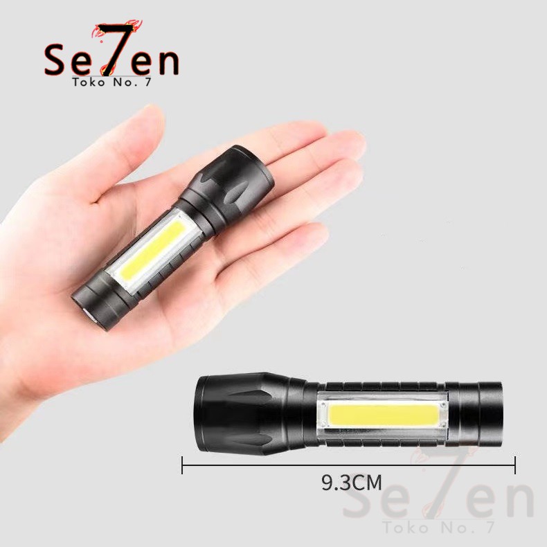 Senter Swat Mini Zoom Senter Police LED COB