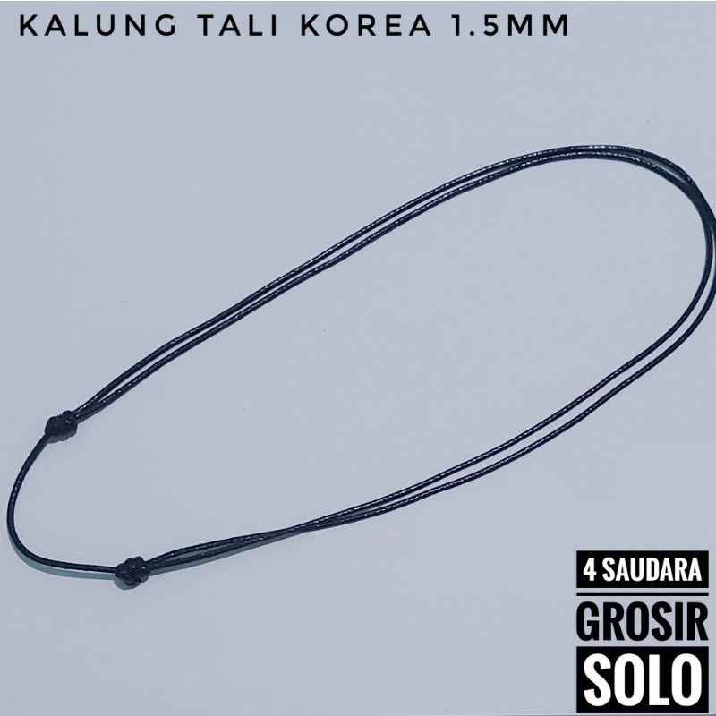 4s Grosir Solo || Kalung Tali Korea Liontin Taring Baja Steinless stell Anti Karat&amp;Luntur