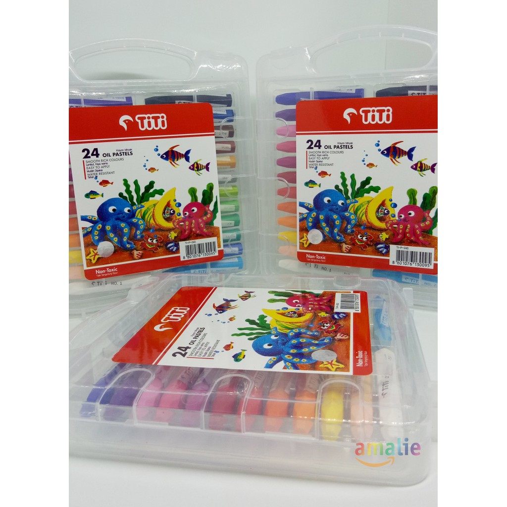 

Titi Krayon Minyak 24 Warna / Crayon 24 Colors Oil Pastels