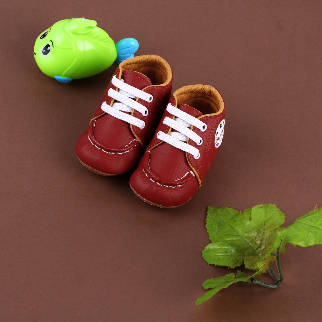 PW02 Sepatu Anak Bayi Newborn Prewalker Laki Laki Usia 0 3 6 9 Bulan Lucu Murah Terbaru Discount