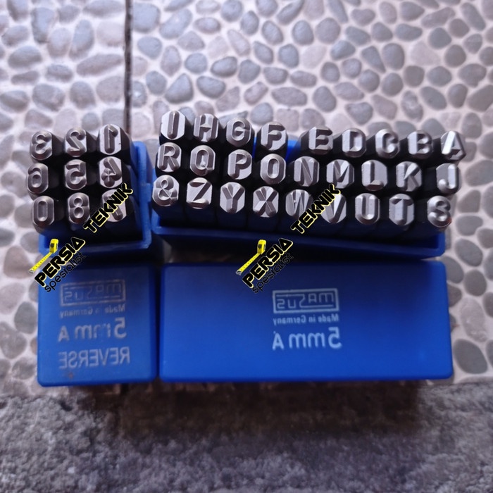 IOP | HURUF KETOK / ANGKA KETOK 5 MM MASUS GERMANY