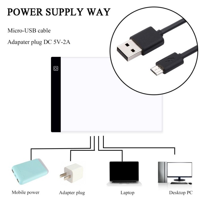 

Promo A4-1 Ultra-Thin Led Stencil Tracing Drawing Board Light Pad - A4 Size Terlaris