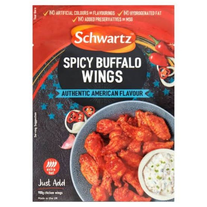 

SCHWARTZ SPICY BUFFALO WINGS 80GR