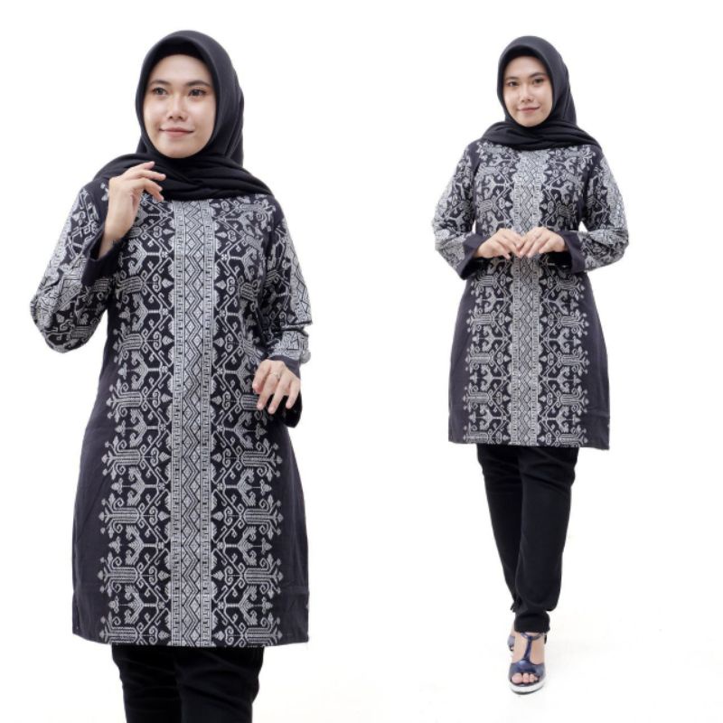 Tunik Batik Wanita Lengan Panjang