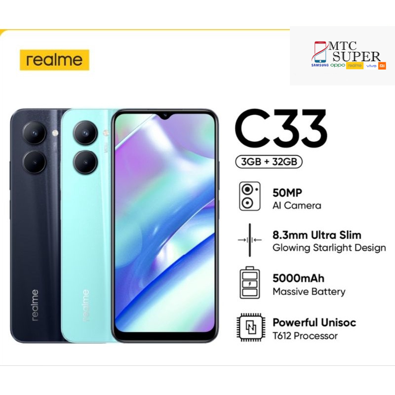 REALME C33 4/64 GARANSI RESMI