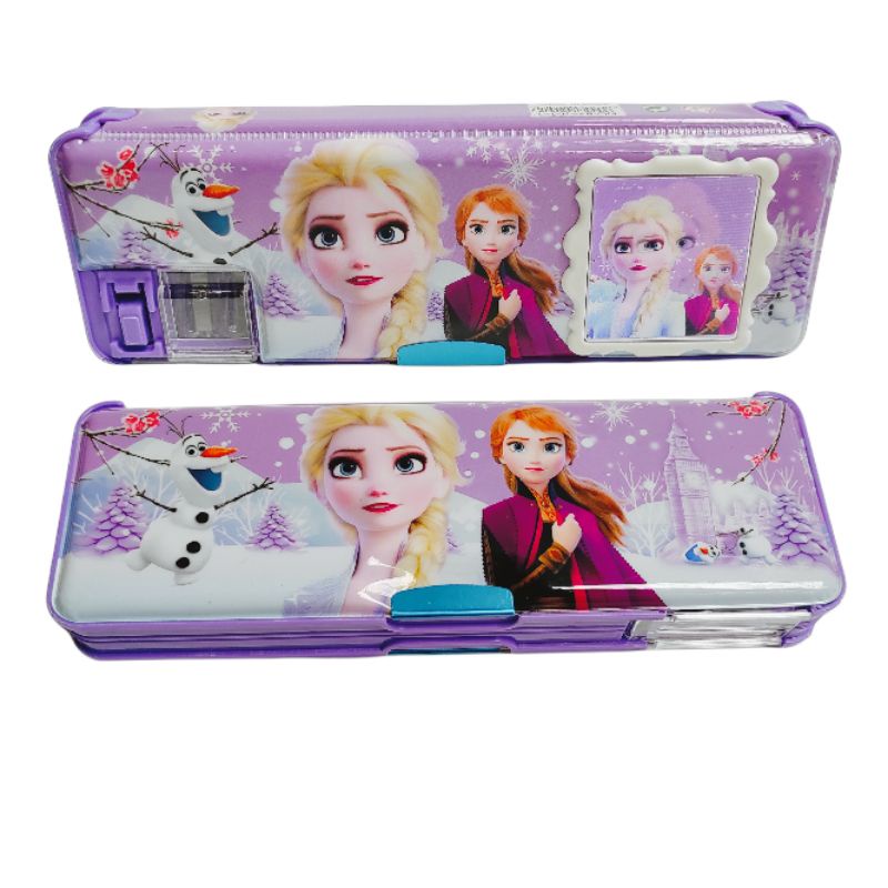 Kotak Pensil Kalkulator Serutan Motif Pony Frozen BTS BT21 Unicorn  Avengers Spiderman-2