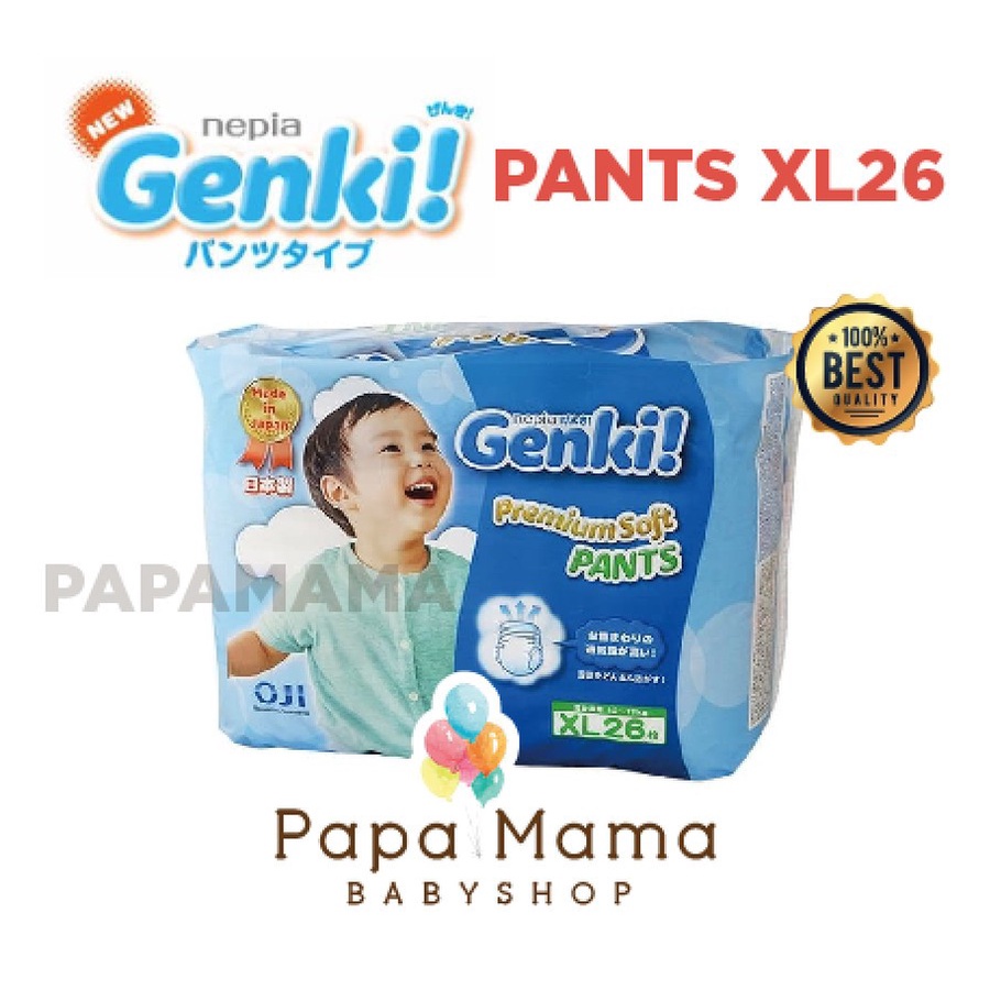 PROMO SPESIAL ! ALL SIZE NEPIA GENKI - Popok Bayi Baby Popok Genki