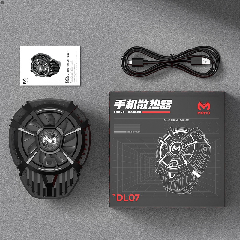 MEMO DL07 Phone cooler Radiator Universal Mobile Phone cooler Pendingin HP Cooling Fan Gaming Fan cooler  Cooler HP Fun Cooler