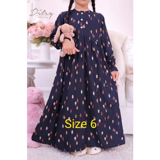 Ditsy April Little Tree Midnight size 6