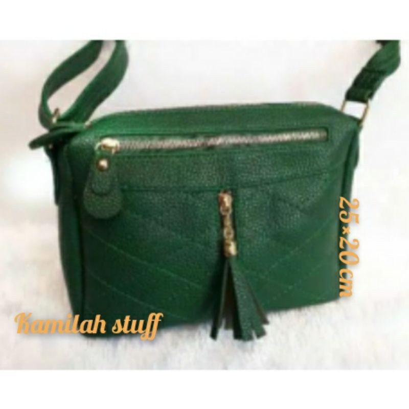 Tas wanita classy selempang kulit jeruk sintetis