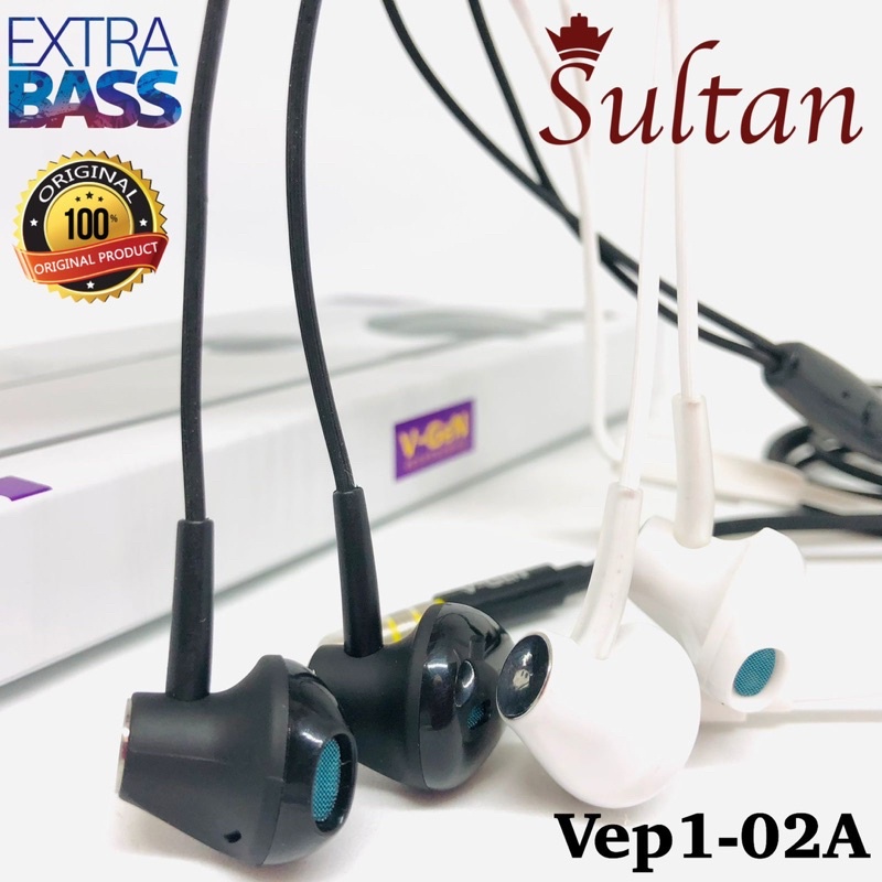 HANDSFREE V-GEN VEP1-102  WHITE EARPHONE V-GEN VEP1-102 PROMO SEN