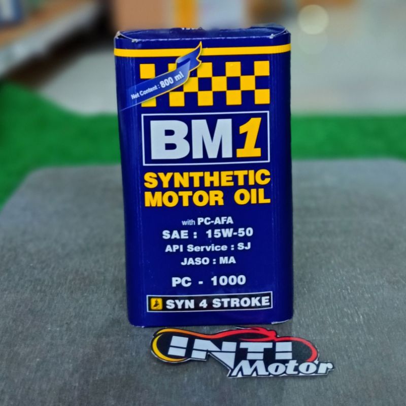 Oli BM1 800ml Liter SAE 15W 50 ASLI 100% ORIGINAL oil BM 1 0,8L 15 W 50 UKURAN 800 cc ORI synthetic 