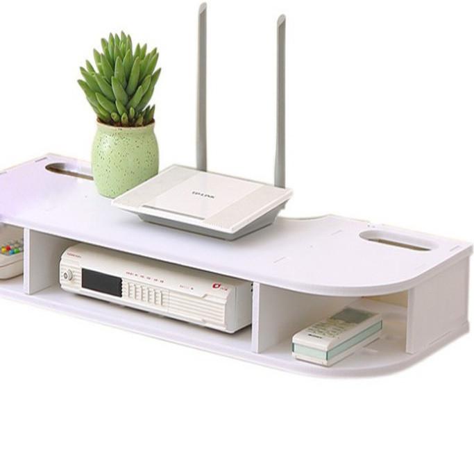 ✺ Rak Dinding Gantung Serbaguna Tempat Wifi DVD Reer PS4 Floating Shelf Ambalan Dinding ❂