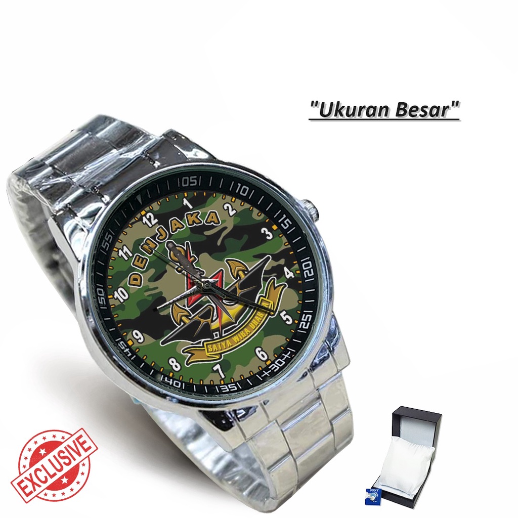 Jam Tangan Rantai Couple TNI AL DENJAKA - 1 (Limited Edition)