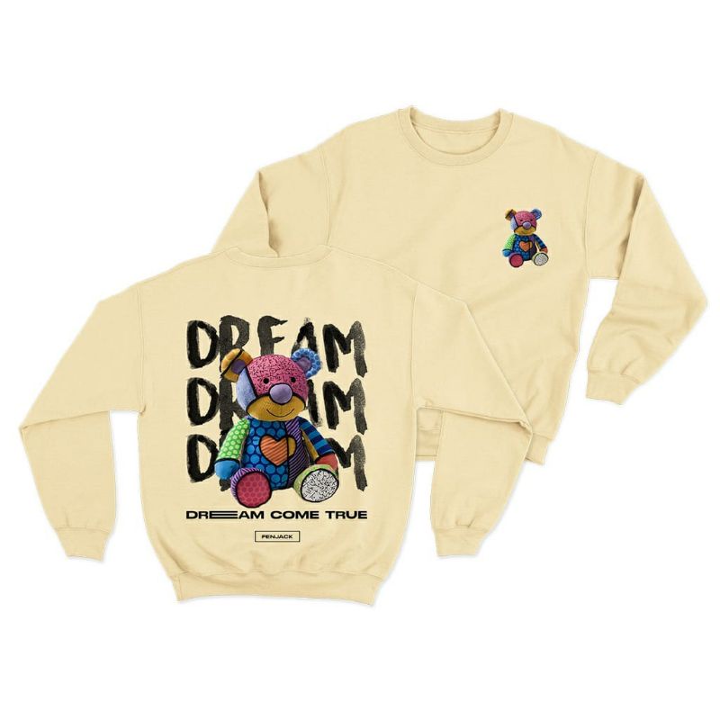 Sweater basic crewneck pria wanita (Dream)