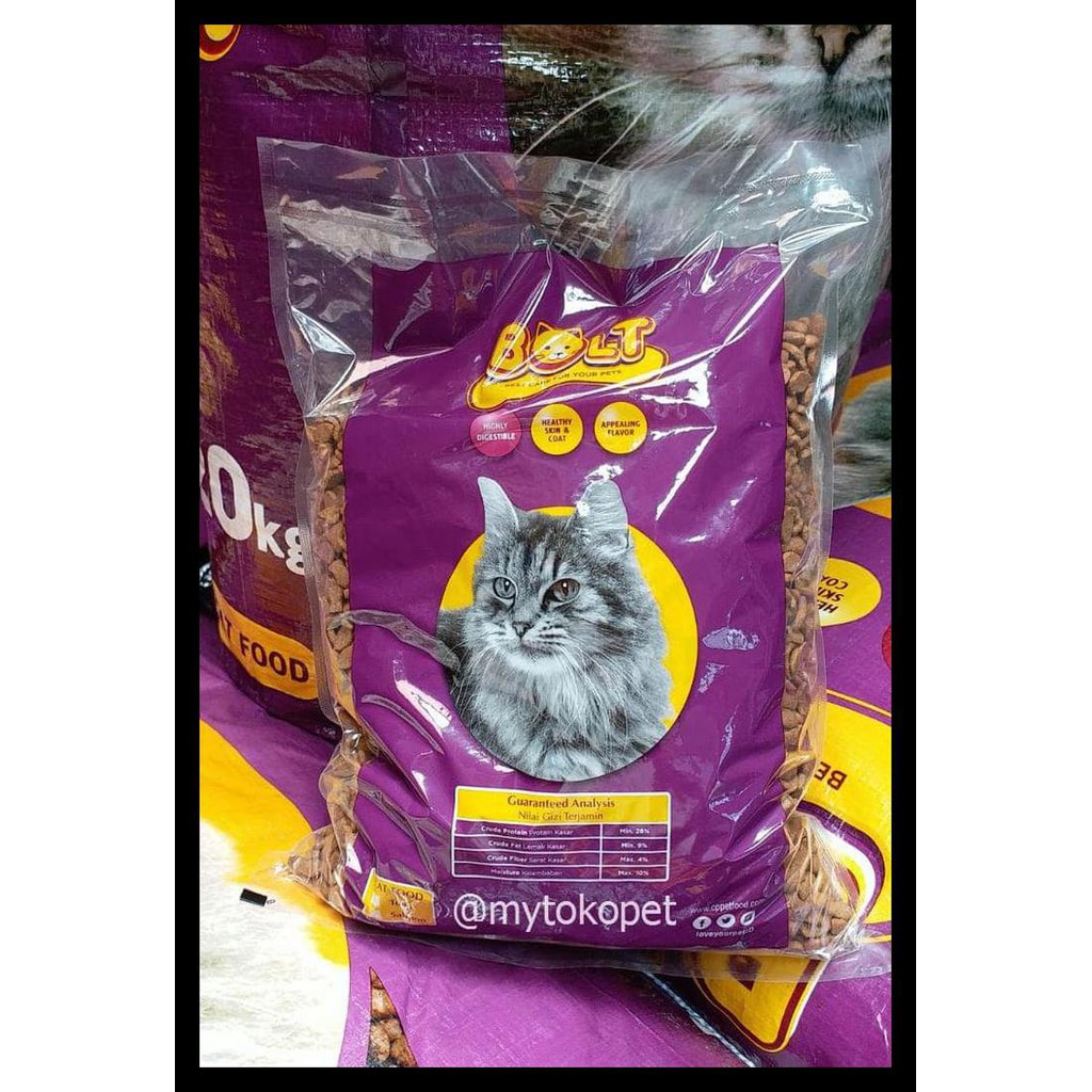

COD BOLT 1KG - MAKANAN KUCING BOLT RE-PACK KODE 138
