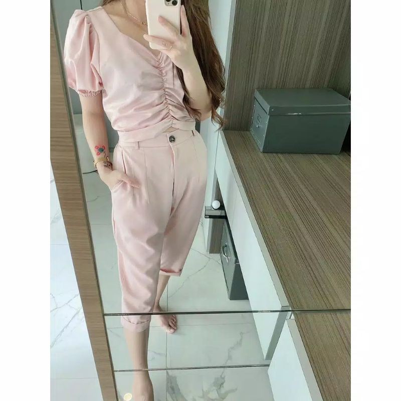 Kode: 1432 ndudshop setelan baju wanita