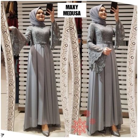 Dress Gamis MEDUSA TEROMPETRemaja Pesta Dresslim Rabbani Muslimah Wanita Terbaru 2021
