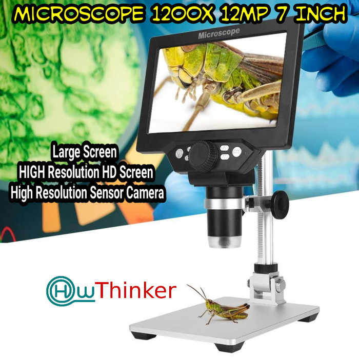 Digital Microscope Display 12MP 7 Inch 1-1200X Mikroskop LCD  7IN G1200