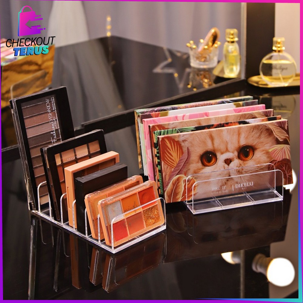 CT K41 K44 Rak Akrilik Kosmetik 7 Grid Tempat Penyimpanan Make Up Rak Kosmetik Acrylic Cosmetic Organizer