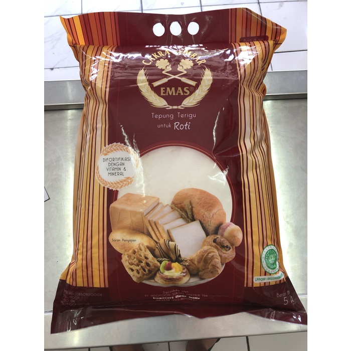 

hbt204tt Tepung Cakra Kembar Emas Premium 5Kg Da01D100