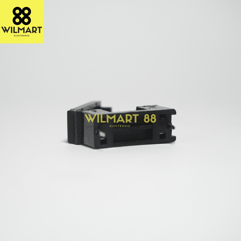 Fuse Holder Tancap PCB 5x20 HITAM