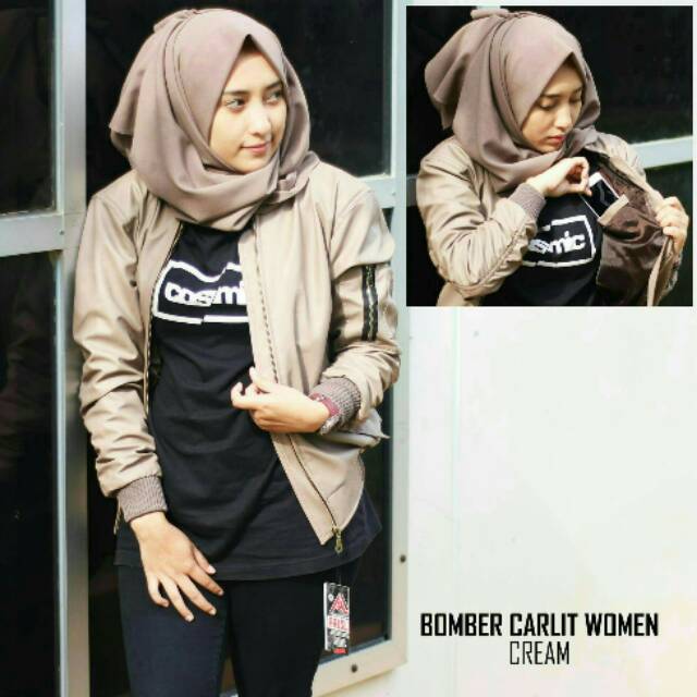 jaket bomber karlit women Cream