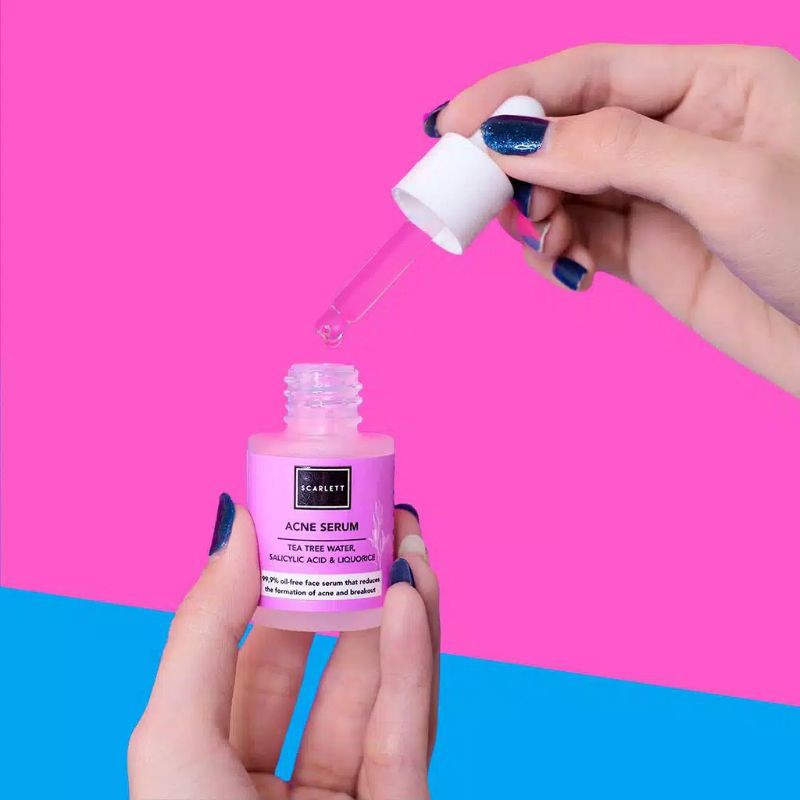 cream wajah jerawat Scarlett Whitening Acne Serum ori