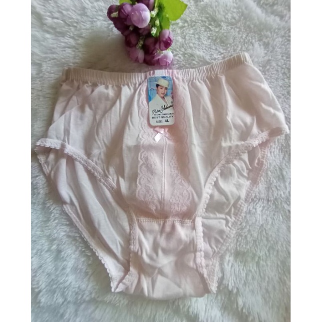 6Pcs Celana Dalam Wanita Jumbo Dewasa/CD Jumbo Renda/CD Wanita Jumbo Putri Murah (L,XL,3L,4L)