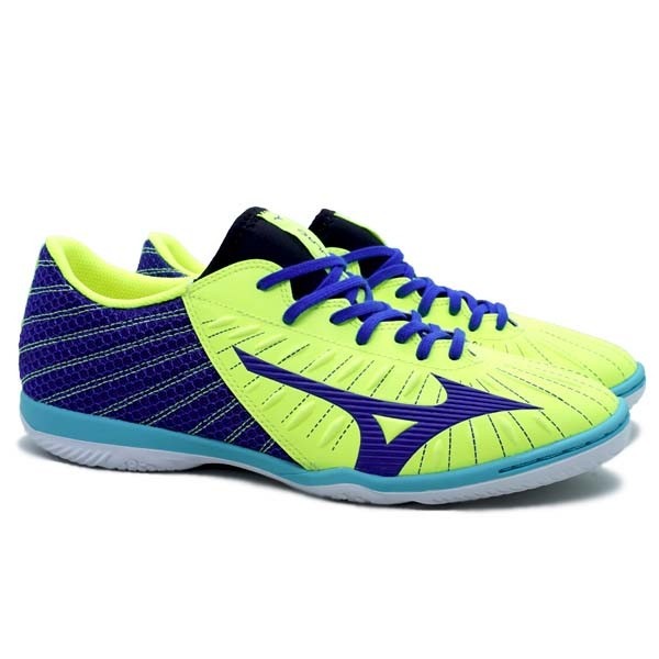 Sepatu Futsal Mizuno Rebula Sala Select IN - Flash/Surf The Web/Blue
