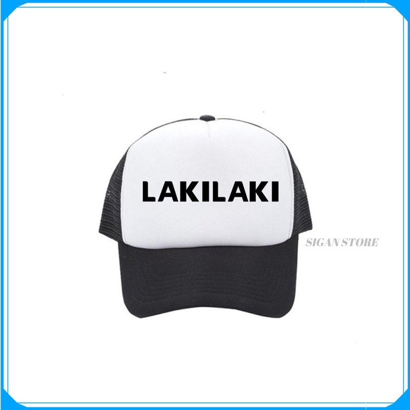 Topi Trucker LAKI LAKI - HITAM PUTIH