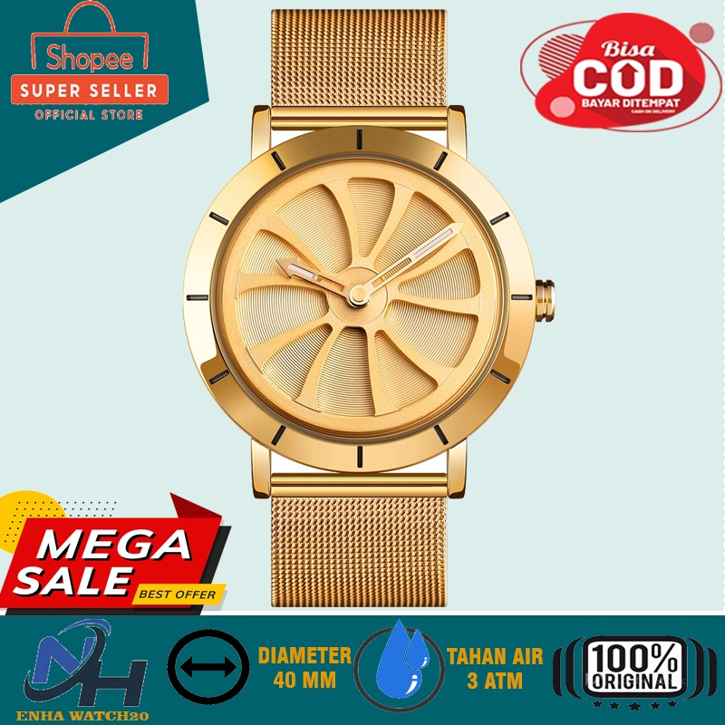 BIG PROMO Jam Tangan Pria Analog SKMEI 9204 Jam Cowok Casual Hollow Rotating Original Jam Laki Keren